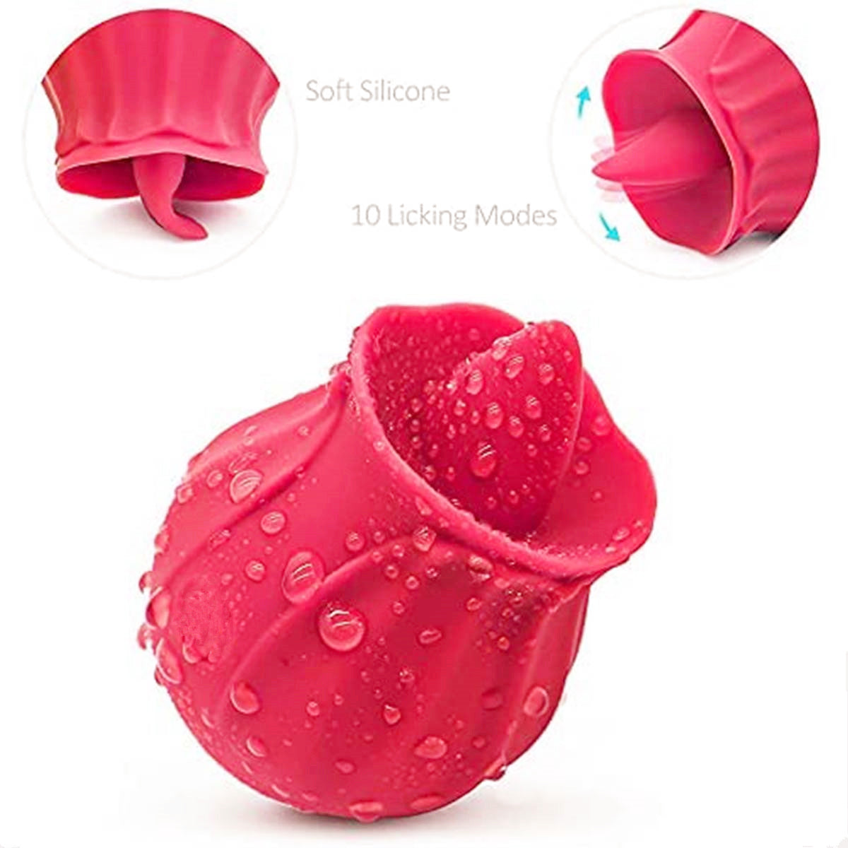 Rose Toys for Woman Pleasure Toy, Washable Waterproof 10 Modes