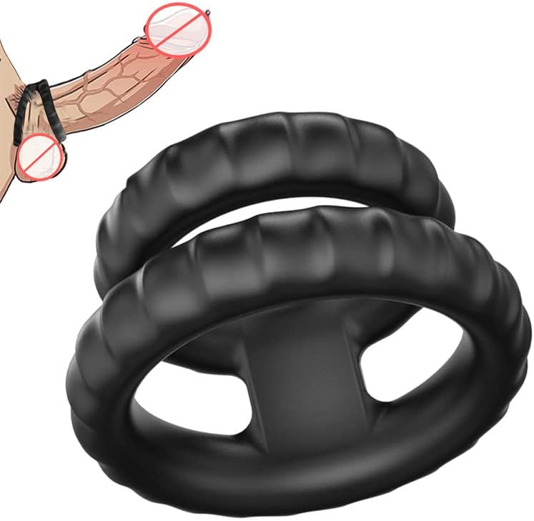 Silicone Cock Ring Penis Rings Ring Male Adult Sex Toys for Men Sex Toy for Men for Games Erection Longer Harder Stronger Sex Machine for Couples Pleasure