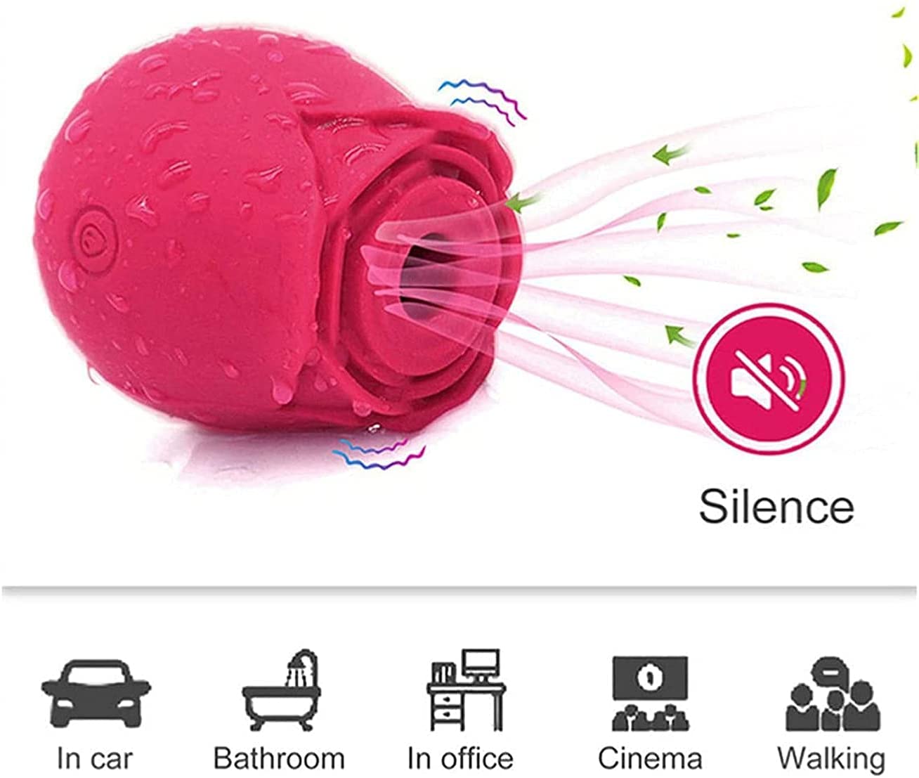 Rose Toys for Woman Pleasure Toy, Washable Waterproof 10 Modes