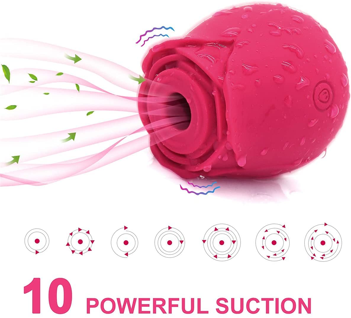 Rose Toys for Woman Pleasure Toy, Washable Waterproof 10 Modes
